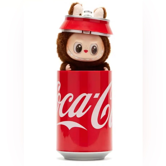 NEW AUTHENTIC POPMART MYSTERIOUS GUEST LABUBU Coca-Cola Red Vinyl Monster Can - Picture 2 of 3